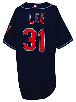 2005 Cliff Lee Cleveland Indians Game-Used Alternate Jersey (Indians Charities COA)