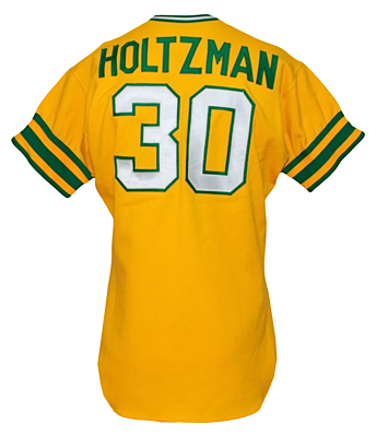 1972 Ken Holtzman Oakland Athletics Game-Used Home Jersey