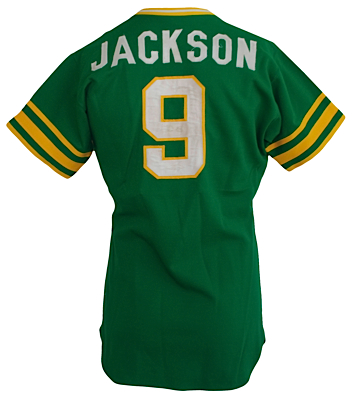 1975 Reggie Jackson Oakland As Game-Used Road Jersey