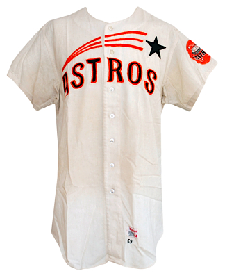 1969-1970 Bob Watson Houston Astros Game-Used Shooting Stars Home Flannel Jersey