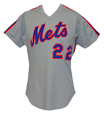 1982 Mike Jorgensen New York Mets Game-Used Road Jersey