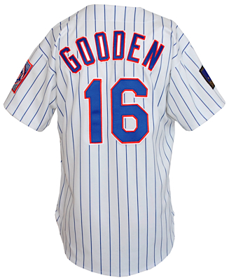 1994 Dwight Gooden New York Mets Game-Used Home Jersey