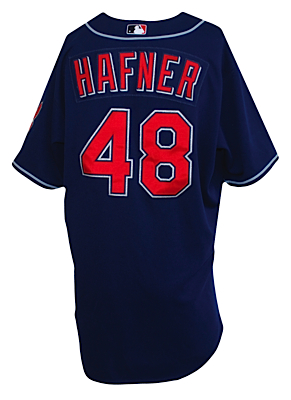 2005 Travis Hafner Cleveland Indians Game-Used Alternate Jersey (Indians Charities COA)