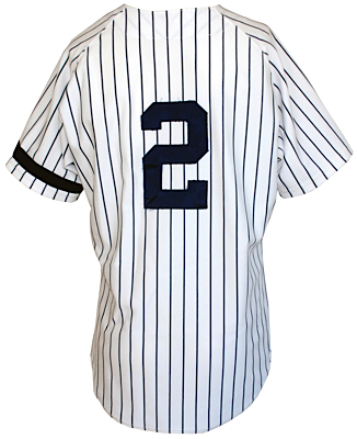 1996 Derek Jeter Rookie NY Yankees Game-Used & Autographed Home Jersey (JSA) (MLB) (Mel Allen Armband)