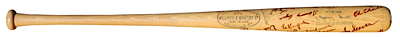 1968 NY Mets Team Autographed Jerry Grote Game Bat with Rookie Nolan Ryan from the Collection of Jerry Grote (JSA)
