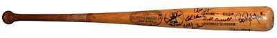 Lot of Game-Used & Autographed Bats with Bill Mazeroski (2) (JSA) (PSA/DNA)