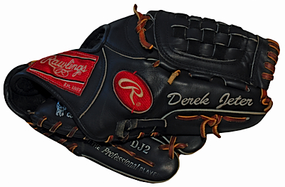 Circa 2001 Derek Jeter NY Yankees Game-Used & Autographed Glove (JSA)
