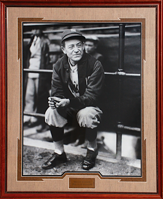 Framed Miller Huggins 25th NY Yankee Manager Photograph That Hung in the NY Yankees Locker Room (Yankees-Steiner LOA)