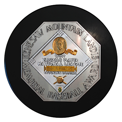 1949 Jackie Robinson Brooklyn Dodgers National League MVP Award