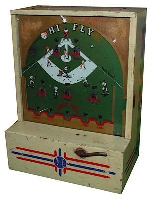 1950s "Hi Fly" Penny Arcade Coin-Op Baseball Game 