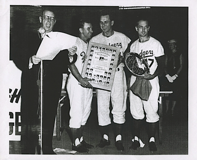 7/19/1957 Gil Hodges Brooklyn Dodgers Replica Award