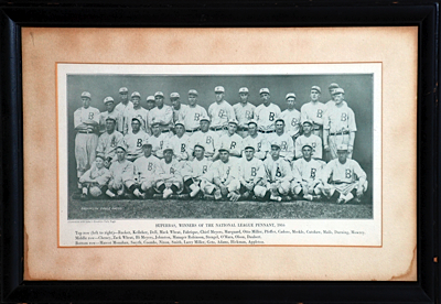 Framed 1916 Brooklyn Superbas Team Photo