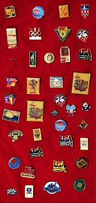 Collection of Pins from the 1992 Barcelona Olympic Games Including Dream Team & Others 