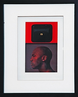 Michael Jordans Personal "23" Gold Earring with Framed Autographed Photo Match & Original Box (2) (Pristine Provenance) (JSA)