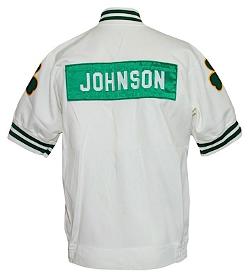 1984-1985 Dennis Johnson Boston Celtics Worn Home Warm-Up Jacket