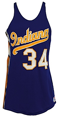 1975-1976 Charlie Jordan ABA Indiana Pacers Game-Used Road Jersey with 1970-1971 Game-Used  Road Shorts (2)