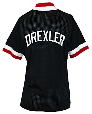 1989-1990 Clyde Drexler Portland Trailblazers Worn Shooting Shirt