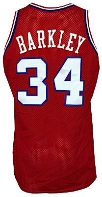 1989-1990 Charles Barkley Philadelphia 76ers Game-Used Road Jersey