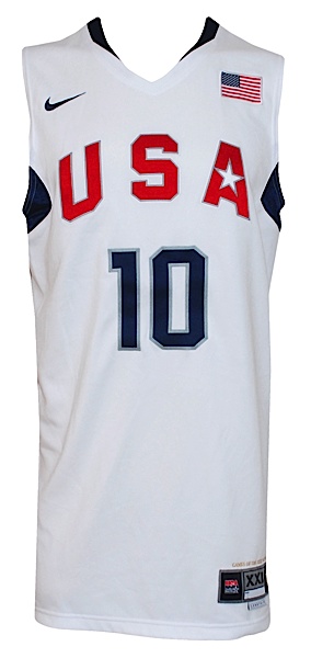 Dapper snel kabel Lot Detail - 2008 Kobe Bryant USA Summer Olympics Game-Used Home Jersey ( Olympic Gold Medal)