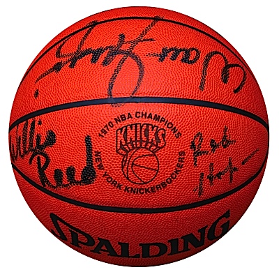 Lot of NY Knicks Championship Team Autographed Basketballs (2) (JSA) (UDA)