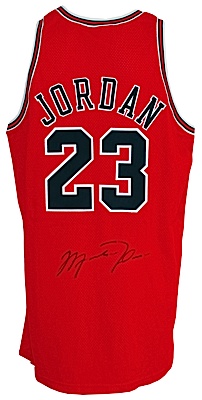 1997-1998 Michael Jordan Chicago Bulls Game-Used & Autographed Road Jersey (Championship Season) (UDA) (JSA) (Bulls LOA)