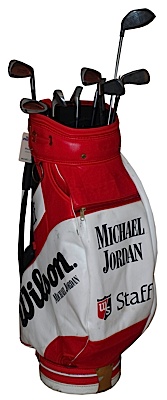 Michael Jordans Personal Golf Clubs, Golf Bag & Shoes (3) (Pristine Provenance)
