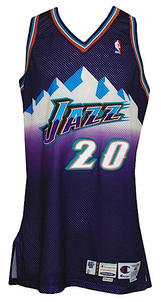 Lot Detail - 1998-99 Jacque Vaughn Utah Jazz GU Jersey