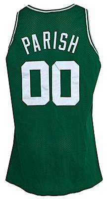 1992-1993 Robert Parish Celtics Game-Used & Autographed Road Jersey (JSA)