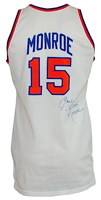 Mid 1970s Earl Monroe New York Knicks Game-Used & Autographed Home Jersey (JSA)