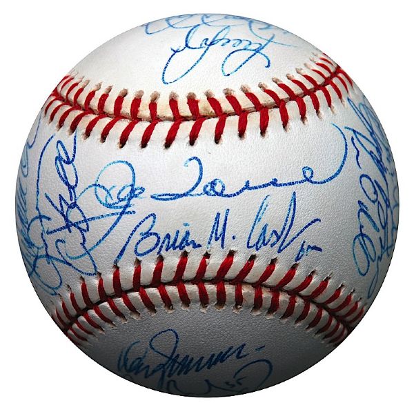 2000 NY Yankees World Championship Team Autographed World Series Baseball (JSA)