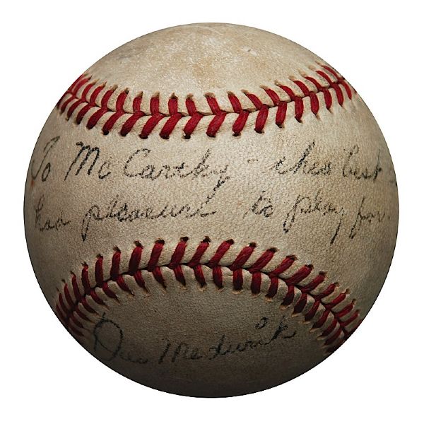 Joe “Ducky” Medwick Single-Signed Baseball (JSA)