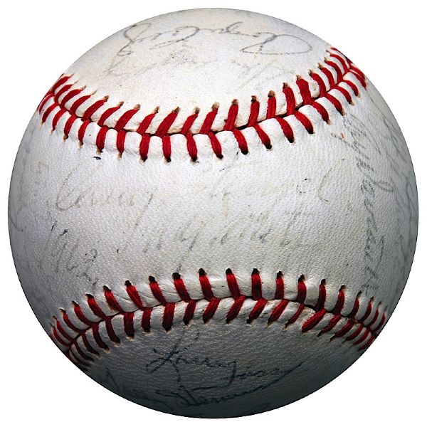 1962 NY Mets Team Autographed Baseball (Inaugural Season) (JSA)
