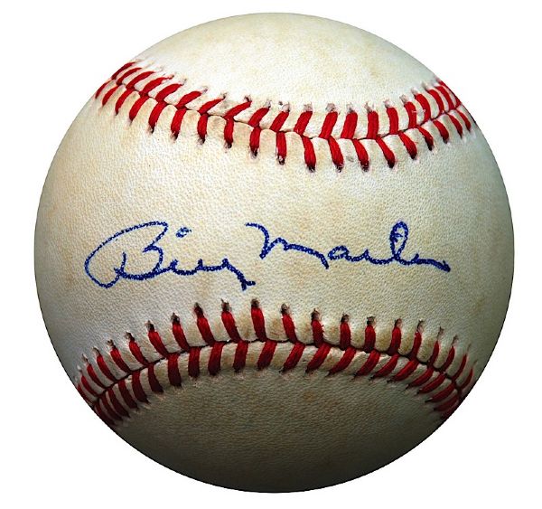 Billy Martin Single-Signed Baseball (JSA)