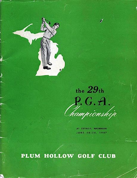 1947 PGA Championship Program Autographed by Babe Ruth, Walter Hagen, Ben Hogan & Many Others (JSA) (Rare)