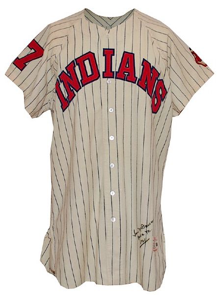 1961 Sam McDowell Rookie Cleveland Indians Game-Used & Autographed Home Flannel Jersey (JSA) 