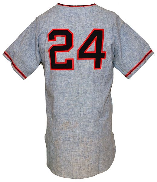 1971 Willie Mays San Francisco Giants Game-Used Road Flannel Uniform (2) (JSA)