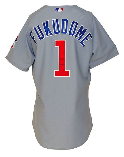 2008 Kosuke Fukudome Rookie Chicago Cubs Game-Used Road Jersey (Chicago Cubs LOA