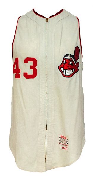 1965 Lee Stange Cleveland Indians Game-Used Home Flannel Vest  