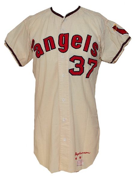 1971 John Stephenson California Angels Game-Used Home Flannel Jersey (One Year Style) 