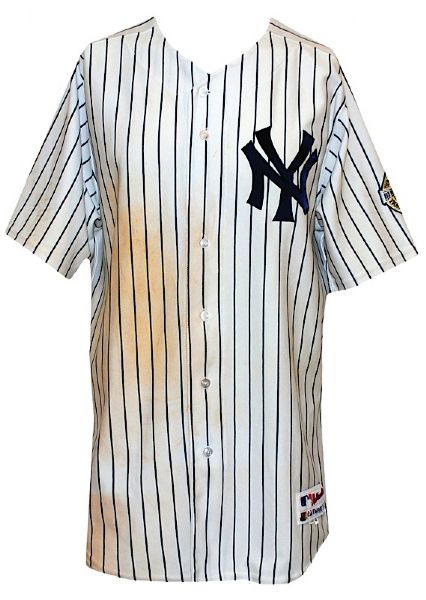2009 Nick Swisher New York Yankees Game-Used Home Jersey with Inaugural Season Patch (Yankees-Steiner) (MLB Hologram) (World Championship Season)