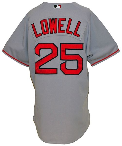 2008 Mike Lowell Boston Red Sox Game-Used Road Jersey (Steiner LOA) (MLB Hologram) 