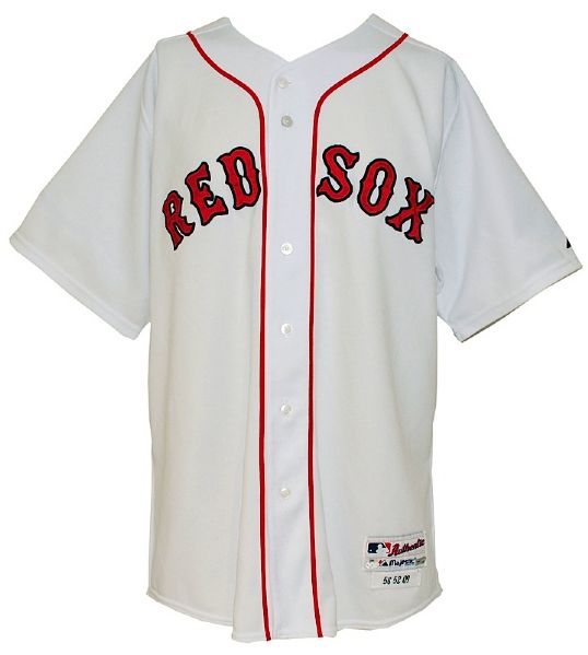 2009 Jonathan Papelbon Boston Red Sox Game-Used Home Jersey (Steiner LOA) (MLB Hologram) 