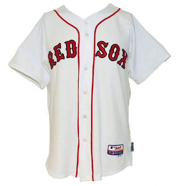 2009 Jacoby Ellsbury Boston Red Sox Game-Used Home Jersey (Steiner LOA) (MLB Hologram) 