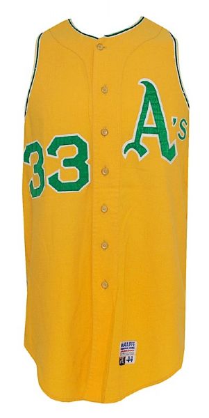 1970 Jim Roland Oakland As Game-Used Home Flannel Vest 