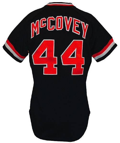 1980 Willie McCovey San Francisco Giants Game-Used Black Alternate Jersey 