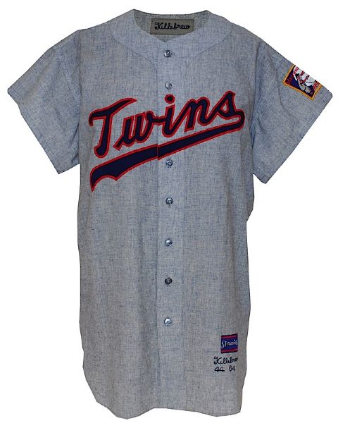 1964 Harmon Killebrew Minnesota Twins Game-Used Road Flannel Uniform (2) 