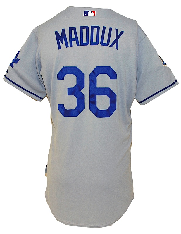 Lot Detail - 2008 Greg Maddux Los Angeles Dodgers Game-Used Road Jersey  (Final Season)