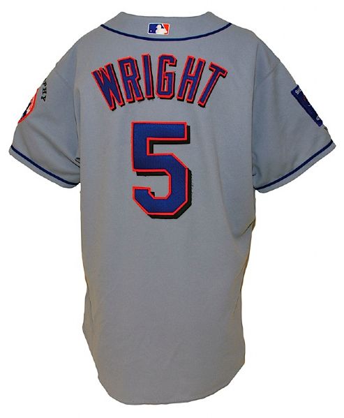 2004 David Wright Rookie New York Mets Game-Used Road Jersey 