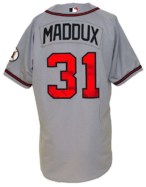 2001 Greg Maddux Atlanta Braves Game-Used Road Jersey