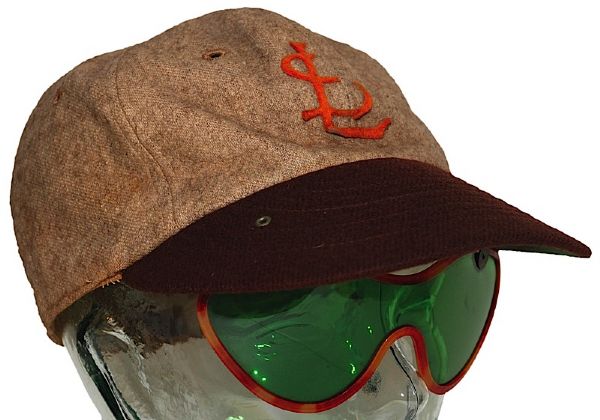 1946-49 St. Louis Browns Game-Used Experimental Flannel Cap